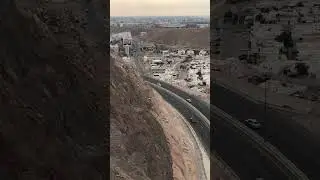 Muscat From Mountains #likes #omani #mountain #muscat #travel #hike #road #car #viralshort #reels