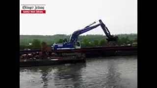 Ausbaggerung Oberesslingen
