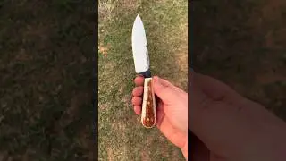 Joe Keeslar inspired Brut de forge knife.#handmade #forgedknife #knifemaking #huntingknife #forge