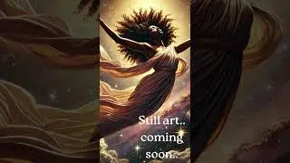 Goddess Rising #BlackGirlMagic #CelestialEnergy #GoddessArt #screensaver