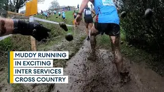 Athletes battle muddy conditions in Cornwall for Inter Services cross country championships | ACTION