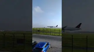 Air Canada landing at Dublin Airport