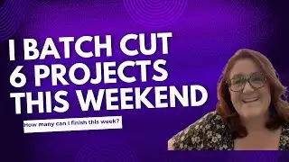 I Batch Cut 6 Projects over the Weekend- How many can I finish this week?
