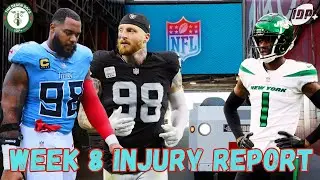 Экспертные прогнозы по травмам в фэнтези-футболе и IDP на 8-ю неделю NFL!