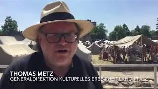 R&ouml;merfest in den Trierer Kaiserthermen: Thomas Metz stellt das Fest vor