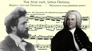 Ferruccio Busoni - plays Bach-Busoni Prelude chorale, Nun freut euch lieben Christen