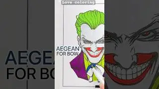 Coloring JOKER #shorts #joker #coloring #art