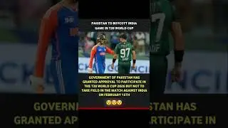 ind vs pak t20 world cup news 😱 pakistan boycott against india #cricket #shorts