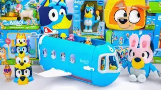 Bluey Toy Collection Unboxing Review 💙 Bluey 3-in-1 Airplane Transforming Playset & Chilli Plush