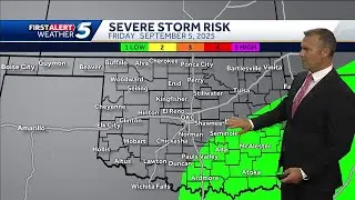 TIMELINE: New severe weather risk issued for Friday in Oklahoma