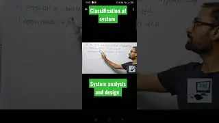 classification of system #systemanalysisanddesign #rpscprogrammer