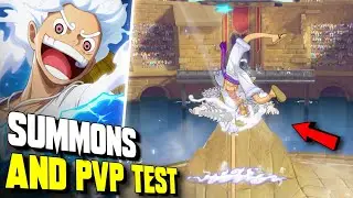 GEAR 5 LUFFY‼️SUMMONS AND PVP TEST - One Piece Fighting Path