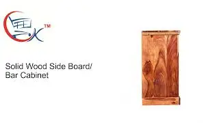 Corner Bar Cabinet For Home:- Solid Wood Side Board/ Bar Cabinet