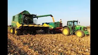 Kukurydza na Ziarno 2019 ☆ JOHN DEERE W540 & FANTINI ☆ JOHN DEERE 6155R ☆ JOHN DEERE 6830 ㋡