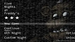 playing fnaf 1 until i finished the game