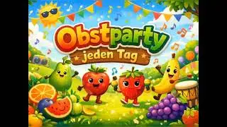 🍎 Kinderlied Gesund – Obstparty jeden Tag 🍌 | Lernen & Mitsingen