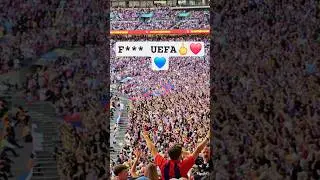 F*** UEFA CRYSTAL PALACE 🖕🖕❤️💙 #crystalpalace #communityshield #Wembley #football #cpfc #lfc #uefa
