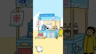 It's very hot, eat ice cream and cool down #icecream #cooldown #hotday #cartoon #shorts
