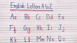 Abcd capital letter | A to Z Alphabet | abcd English letter a for apple writing letter abcdefg 