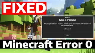How To Fix Minecraft An Unexpected Issue Occurred And The Game Has Crashed Error Exit Code: 0