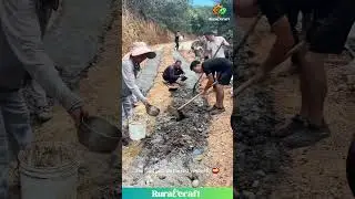 Their Teamwork Level is 9000! 😂 Building a Road With Pure Grit! You Have to See Their Hustle!