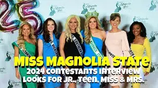2024 Miss Magnolia State Pageant interview looks for Junior, Teen, Miss and Mrs. Contestants