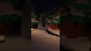 GIANT EVIL SNOWMAN!!! #roblox