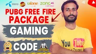 🔥 Zong Jazz Ufone Telenor PUBG & Free Fire 🔥 Packages Code & Price Gaming Code
