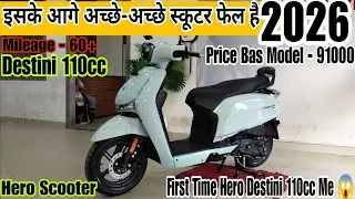 2026 Model Hero Destini 110VX Scooter Full Detail Review 😱 | New Year Offer Hero Destini 110 Scooter