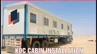 KOC Cabin Installation I  I Prefab I Site Office I Favaz Shaastec I Kuwait