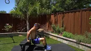 Dumbbell Weighted Bench Dip
