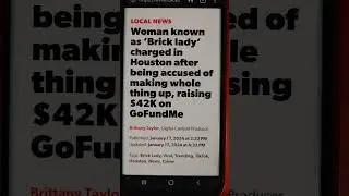 Brick Lady has been charged with Theft by deception via GoFundMe