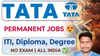 TATA Group ITI & Diploma Technician Permanent Job's Vacancy 🤩 TASL New Recruitment Out 🔥 Tata Job's