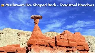 OMG 😱 Mushroom like Shaped Rock - Toadstool Hoodoos in Utah near Page location