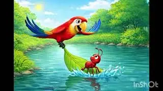 Neki Kabhi bekar nhi jati#motivational story #smart learning # parrot and an ant story#