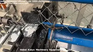 Automatic double wire chain link fence machine to the UAE