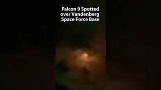 Falcon 9 Launch over Vandenberg #space #airplane