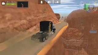 GTS2 Gameplay - Driving to the flatbed trailer pickup point in the US West map