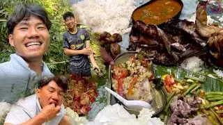 Cooking at forest with Australia boys🥘