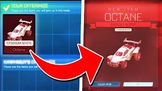 Can You STEAL My White Octane? | Rocket League Blind Trading With Fans!