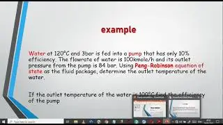 Aspen hysys -PUMP simulation 1