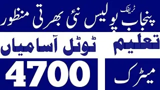 Traffic police Punjab upcoming new jobs 2022