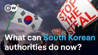 Impeached president Yoon's security and supporters block his arrest I DW News