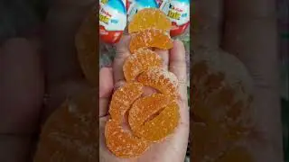 Yummy Gummy Orange Slices Candy #shorts