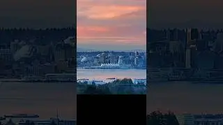 Winter sunrise in Vancouver 100X timelapse Feb 10 #sunrise #yvr