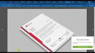 Letterhead Pad design | Illustrator |  Class recorded video