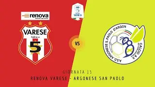 [FUTSAL SERIE B] - Girone A - Day 15 - RENOVA VARESE C5 - ARGONESE SAN PAOLO