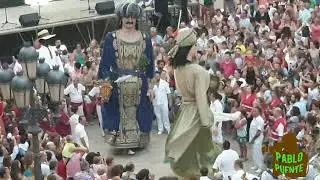 Llegada de la Cercavila, ha la Plaça de la Font, Sant Magi 19