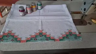 Como fazer um lindo barrado estampado, com r&eacute;guas de barrado falso, charmoso.