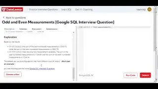 Solving Google SQL interview question using CTE, Window Function, Subquery. Used PostgreSQL